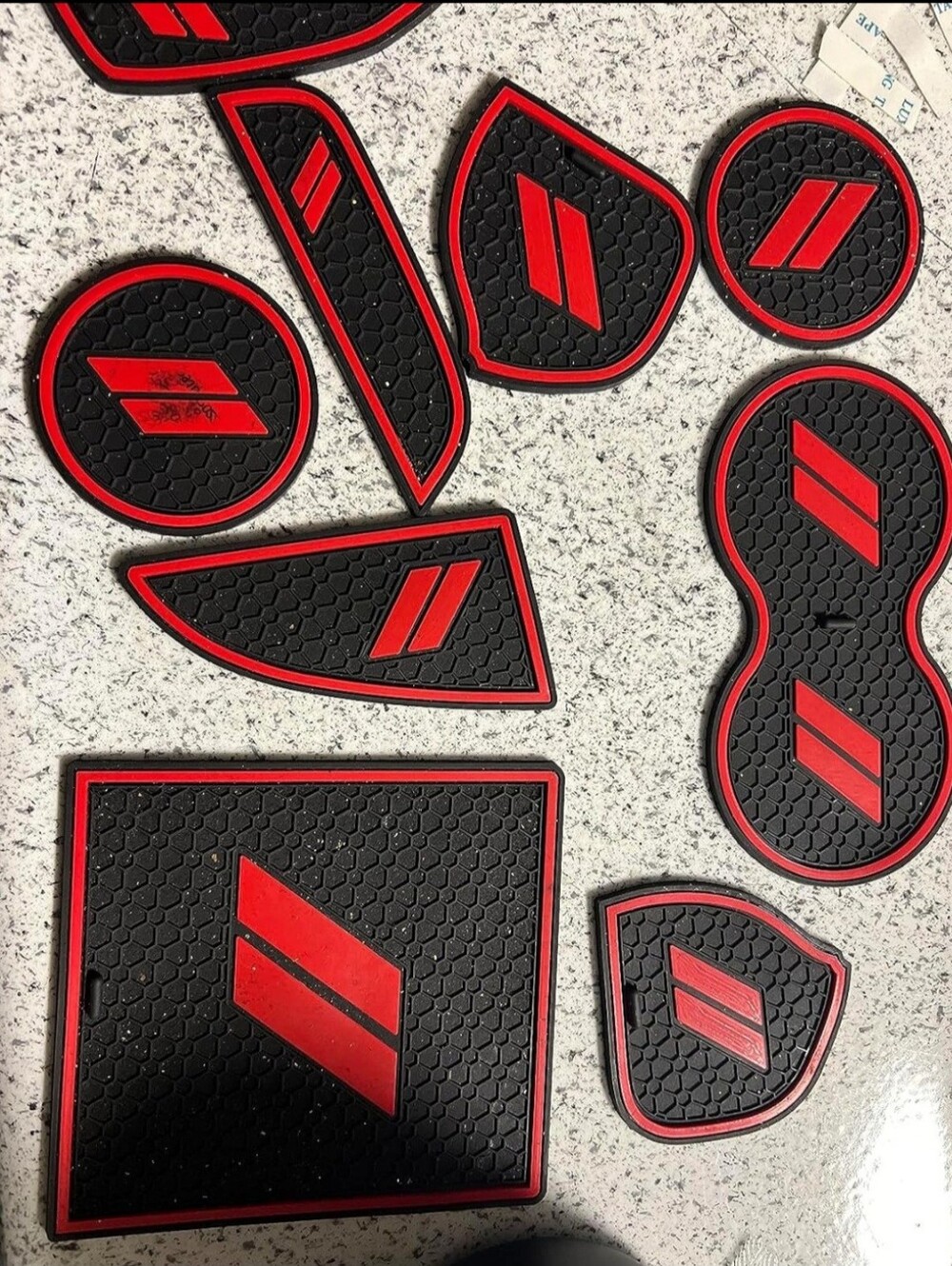 11 piece blue 2015-2020 Dodge Challenger trim liner mats protector Set